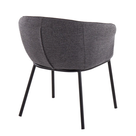 Ashland - Contemporary Chair - Black / Charcoal - Furniture Home Direct
