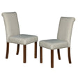 Dining Chair With Nailhead Trim (Set of 2) - Beige - Furniture Home Direct