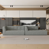 Modular Sectional Sofa in Chenille for Living Rooms Gray - Furniture Home Direct