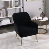 Modern Mid-Century Chair Tufted Sherpa Armchair For Living Room Bedroom Office - Furniture Home Direct