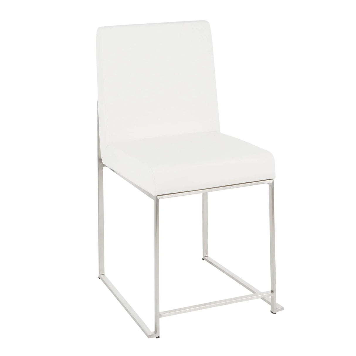 Fuji - High Back Contemporary Dining Set, Glass 5 Piece - Furniture Home Direct