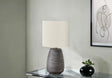 Lighting, Table Lamp, Ceramic, Contemporary - Gray / Cream - Furniture Home Direct