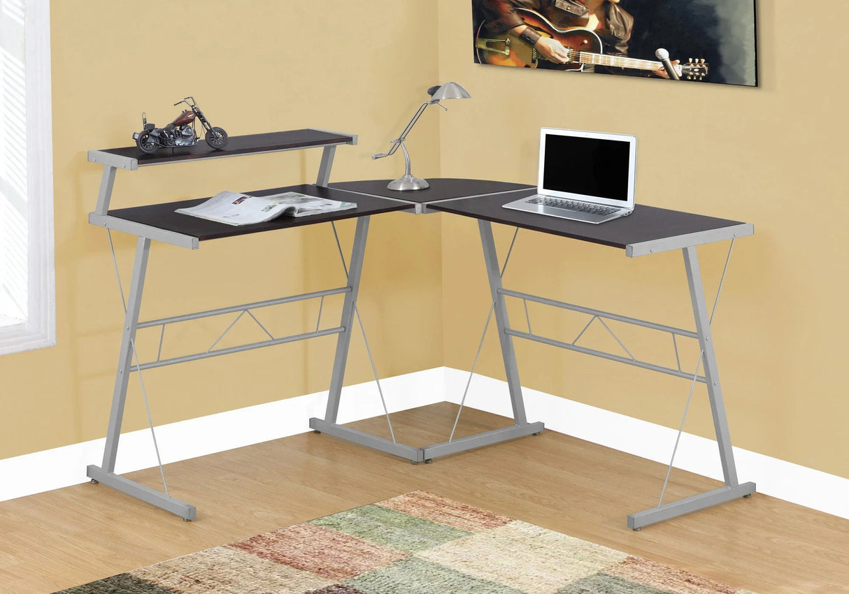 Computer Desk, Home Office, Corner, L Shape, Laptop, Durable Construction - Furniture Home Direct