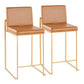 Fuji - Contemporary High Back Barstool (Set of 2) - Furniture Home Direct