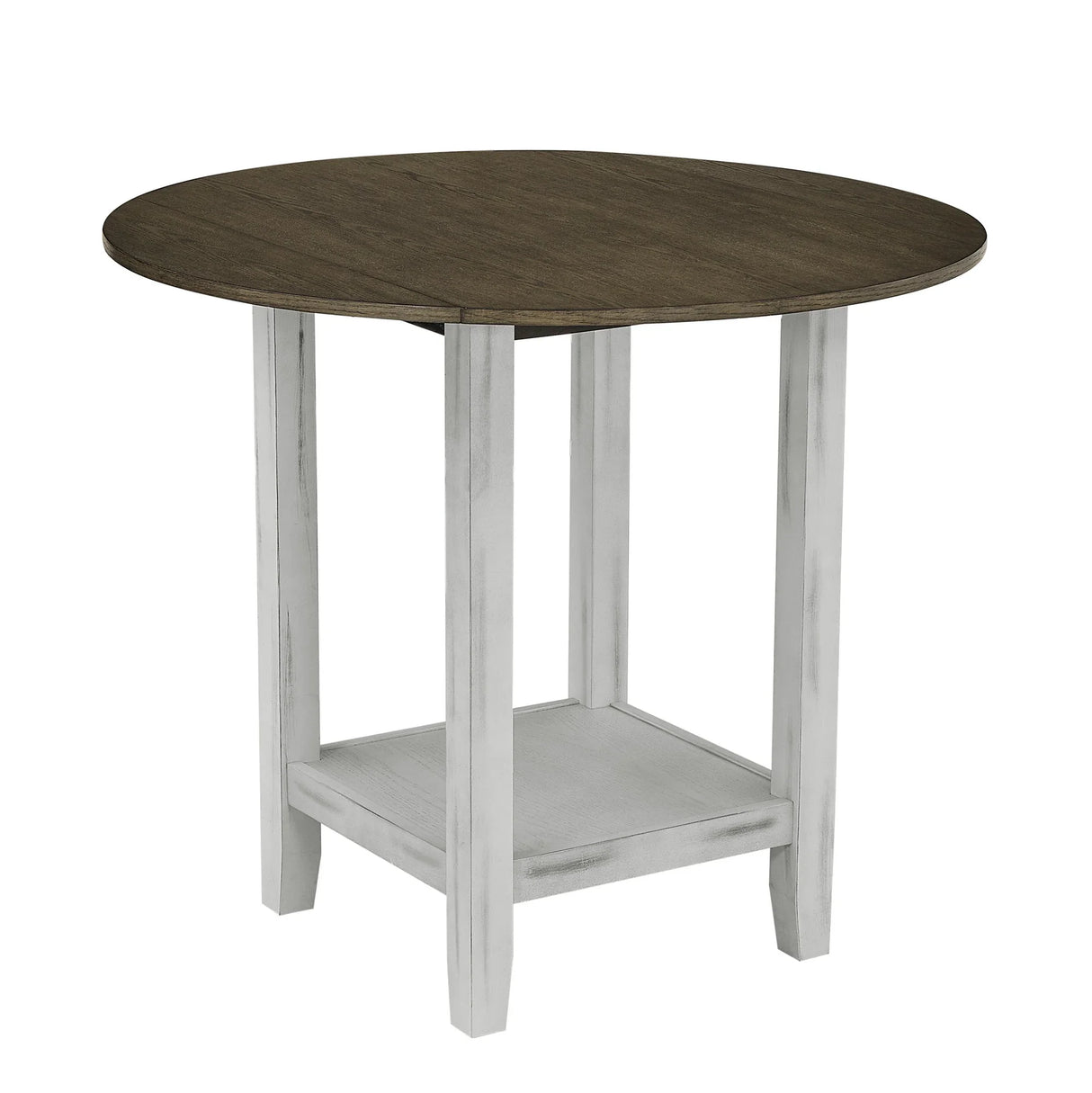 5 Piece Counter Height Dining Set with foldable leaves - Furniture Home Direct