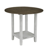 5 Piece Counter Height Dining Set with foldable leaves - Furniture Home Direct