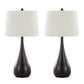 Pebble - Contemporary Table Lamp (Set of 2) - Furniture Home Direct