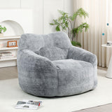 Beanbag Sofa Chair With Armrests Stuffed High Density Foam - Furniture Home Direct