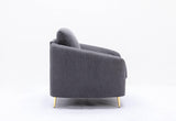 Yuina Gray Linen 3 Pieces Living Room Set - Furniture Home Direct