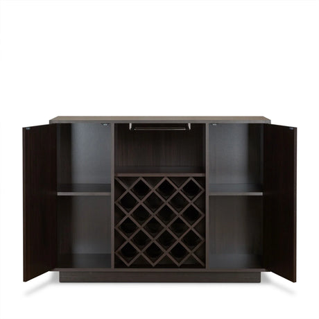 Hazen - Wine Cabinet - Espresso - Furniture Home Direct