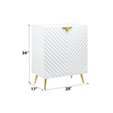 Gaines - High Gloss Console Cabinet - White - Furniture Home Direct