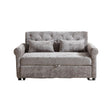 Loveseat Sofa Bed, Pull - Out Couch Sleeper & 2 Pillows - Furniture Home Direct