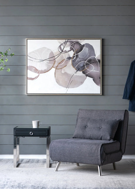 Large Modern Oil Painting, Hand Painted Abstract Watercolor Texture - Multicolor - Furniture Home Direct