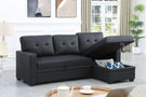Upholstered Pull Out Sectional Sofa With Chaise - Furniture Home Direct