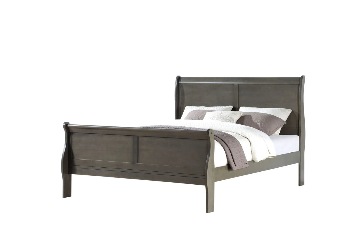 Louis Philippe - Sleigh Style Bed - Furniture Home Direct