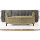 Jacqueline - Tufted Roll Arm Storage Bench - Furniture Home Direct