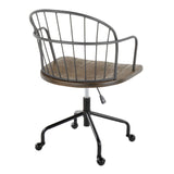 Riley - Farmhouse Adjustable Office Chair - Furniture Home Direct