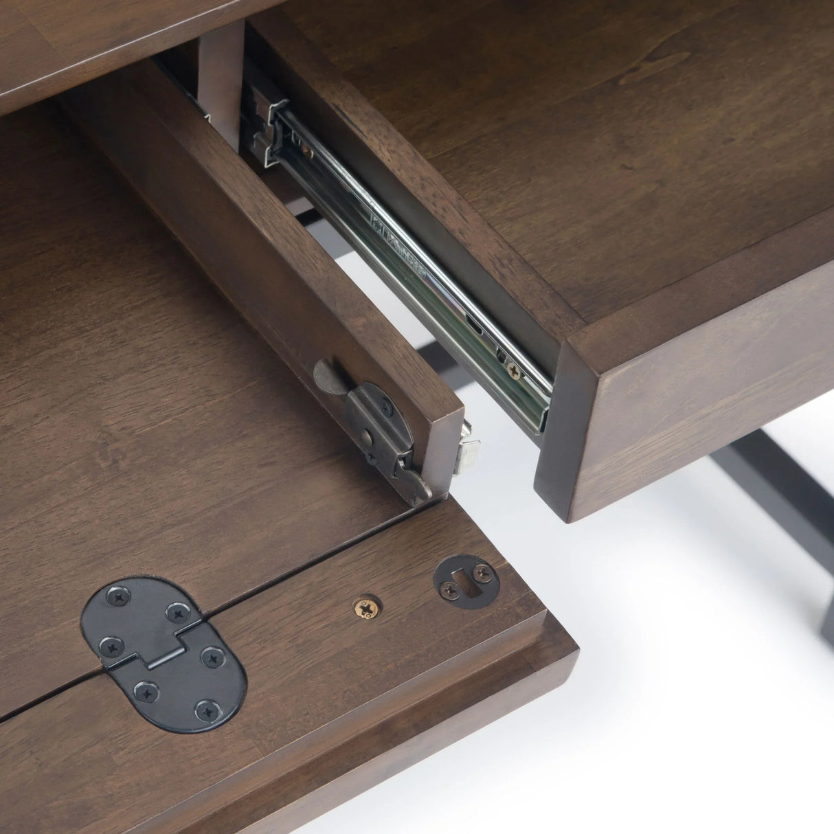 Banting - Mid Century Wide Desk, Handcrafted - Furniture Home Direct