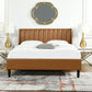 Aspen - Vertical Tufted Modern Headboard Platform Bed Set - Furniture Home Direct