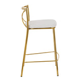 Modern Charlotte - Contemporary Fixed Height Counter Stool (Set of 2) - Furniture Home Direct