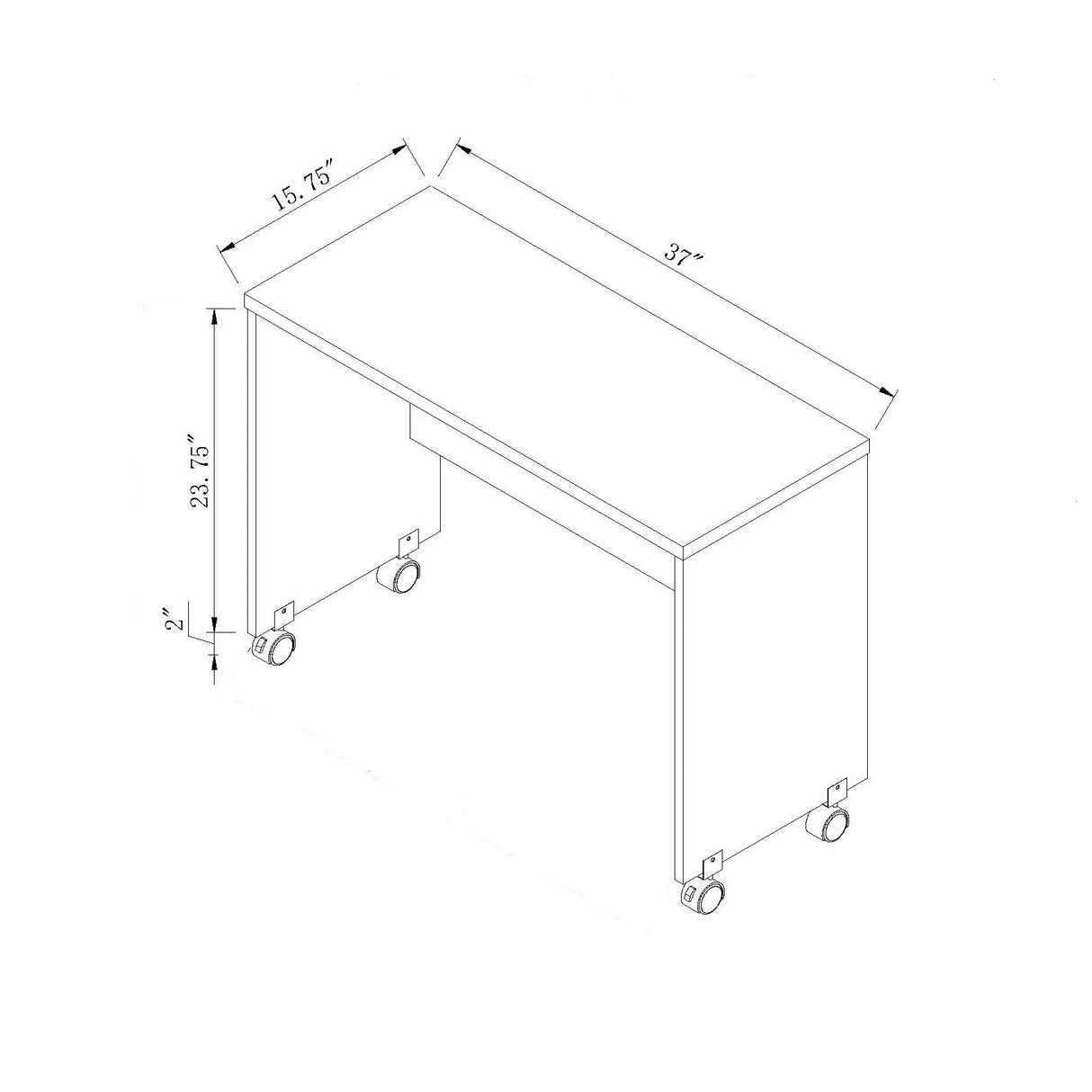 Printer Mobile Stand, Computer Desk, Home Office Desk - Furniture Home Direct