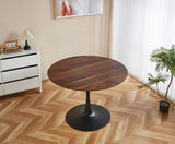 Tulip Table Mid-Century Dining Table With Round MDF Table Top, Pedestal Dining Table, End Table Leisure Coffee Table - Furniture Home Direct