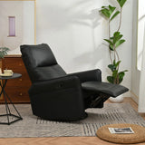 360° Modern Small Rocking Swivel Recliner Chair With Side Pocket - Furniture Home Direct