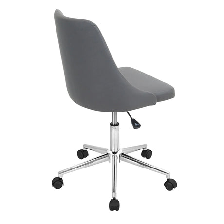 Marche - Contemporary Adjustable Office Chair With Swivel - Gray - Furniture Home Direct