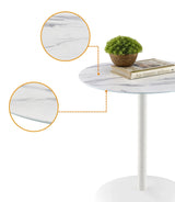 Circa - 17.5" End Table With Marble Textured Top - Furniture Home Direct