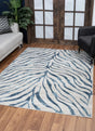 Elegance - 5'3" X 7'3" Polyester Area Rug - Blue - Furniture Home Direct