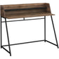 Computer Desk For Home Office, Laptop, Storage Shelves, Marble Look Contemporary & Modern - Furniture Home Direct