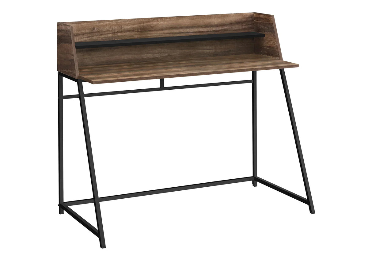 Computer Desk For Home Office, Laptop, Storage Shelves, Marble Look Contemporary & Modern - Furniture Home Direct