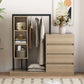 Wardrobe With 4 Drawers And 3 Shelves - Furniture Home Direct