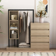 Wardrobe With 4 Drawers And 3 Shelves - Furniture Home Direct