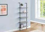 Bookshelf, Bookcase, Etagere, Ladder, 5 Tier, For Office, Marble Look Contemporary & Modern - Furniture Home Direct