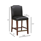 Blaire - Stationary Counter Stool With Nail Heads - Furniture Home Direct