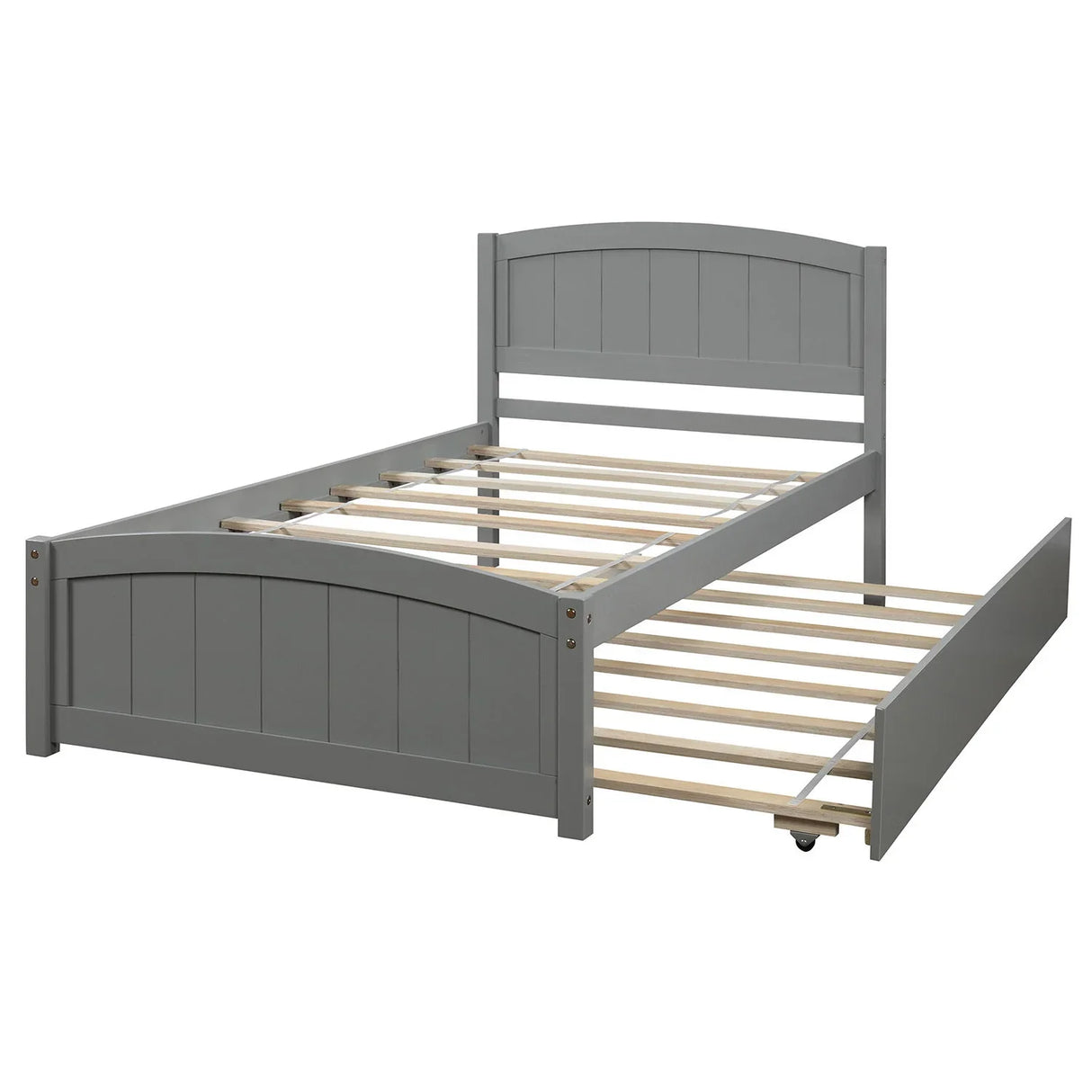 Platform Bed & Headboard, Footboard And Wood Slat Support - Furniture Home Direct