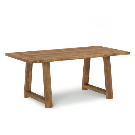 Whitley - Dining Table In Burnt Wax - Brown - Furniture Home Direct