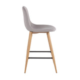 Pebble - Mid Century / Modern Counter Stool (Set of 2) - Furniture Home Direct