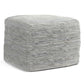Fredrik - Handcrafted Square Pouf - Furniture Home Direct