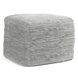 Fredrik - Handcrafted Square Pouf - Furniture Home Direct