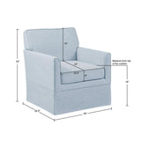 Timeless - Accent Armchair With Classic Track Arm Silhouette And Skirted Base - Furniture Home Direct
