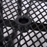 Square Outdoor Steel Picnic Table, With Umbrella Pole - Furniture Home Direct