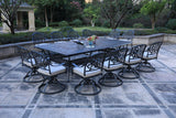 Rectangular Metal Dining Set With Cushions - Furniture Home Direct