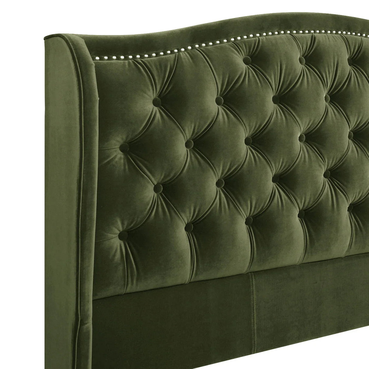 Marcella - Upholstered Shelter Headboard Bed Set - Furniture Home Direct