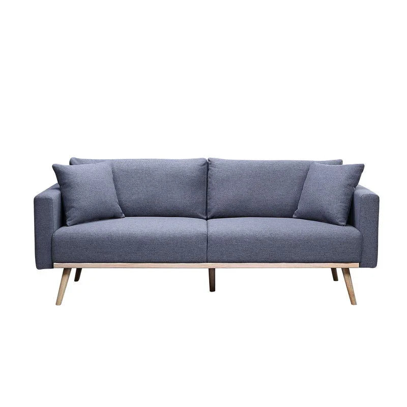 Easton - Linen Fabric Sofa With USB Charging Ports Pockets And Pillows - Furniture Home Direct