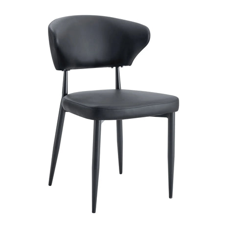 Minimalist Ergonomic Dining Chair With Curved Backres (Set of 4) - Furniture Home Direct