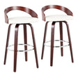 Grotto - Mid Century Elegant Design Modern Barstool With Swivel (Set of 2) - Furniture Home Direct
