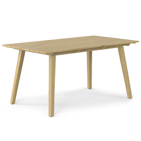 Kona - Outdoor Dining Table - Light Teak - Furniture Home Direct