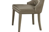 Kacela - Synthetic Leather Side Chair (Set of 2) - Champagne - Furniture Home Direct